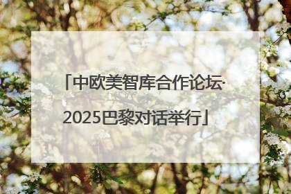 中欧美智库合作论坛·2025巴黎对话举行